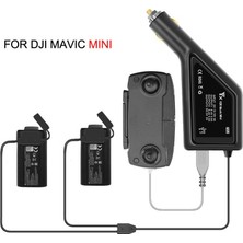 Profisher Djı Mavic Mini Için 3 In 1 Araç Şarj Cihazı 50 Dakika Hızlı Şarj