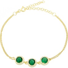 Glorria Gümüş Anturaj Yuvarlak Bileklik