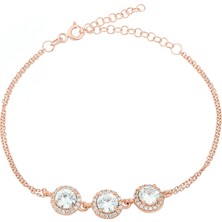 Glorria Gümüş Anturaj Yuvarlak Bileklik