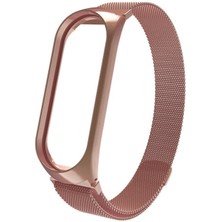 Xiaomi Mi Band 3 Kordon Akıllı Bileklik Kordonu Metal Örgü Hasır Kayış Bileklik