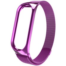 Xiaomi Mi Band 4 Kordon Akıllı Bileklik Kordonu Metal Örgü Hasır Kayış Bileklik