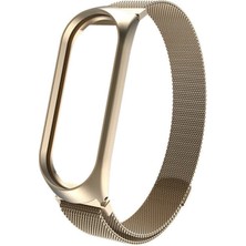 Xiaomi Mi Band 4 Kordon Akıllı Bileklik Kordonu Metal Örgü Hasır Kayış Bileklik