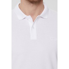 Lee Cooper Erkek Beyaz Polo T-Shirt