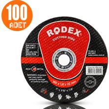 Badem10 Rodex Spiral Taşlama Inox Metal Kesici Taş Diski 180X1.6 mm (100 Adet)