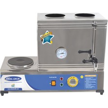 İdeal Çelik Elektrikli Pleytli Çay Ocağı - 2 Demlik 40LIK