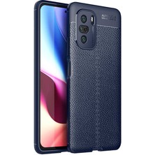 Caseart Xiaomi Mi 11i  Kılıf Darbe Korumalı Deri Görünümlü Silikon Arka Kapak - Lacivert