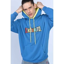 Ecko Unltd Hem Mavi Erkek Kapüşonlu Hoodie