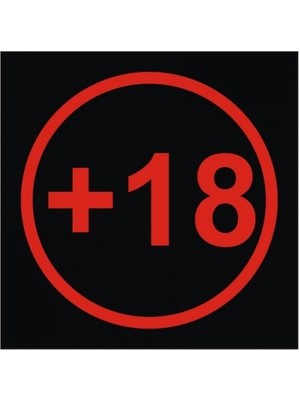 Trend Garaj +18 Kırmızı Sticker Çap 6 Ccm