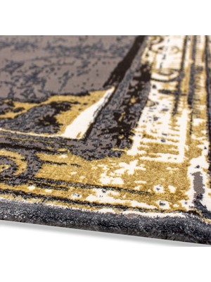 Payidar Halı Elit HE628 Antrasit / Gold 150X230 cm Modern Dokuma Halı