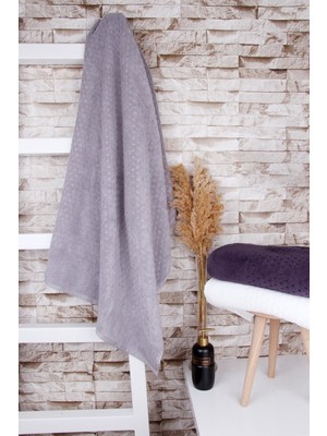 Baveno Outlet   Pamuk 75X140 Jakarlı Banyo Havlusu
