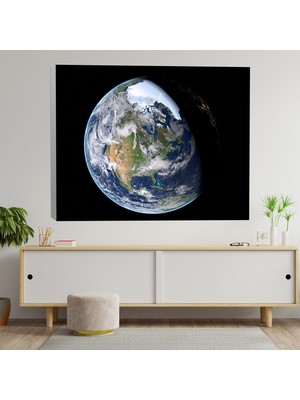 Deko Gonya Gezegen Atmosfer Dekoratif Kanvas Tablo
