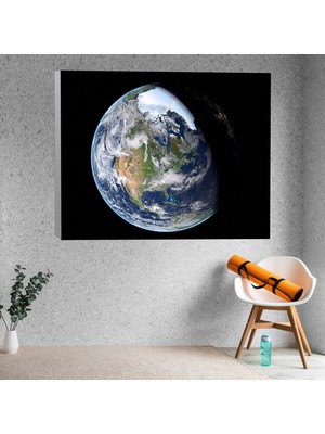 Deko Gonya Gezegen Atmosfer Dekoratif Kanvas Tablo