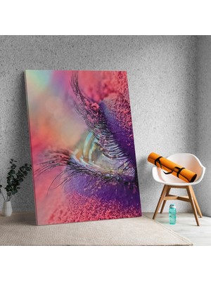 Deko Gonya Göz Temalı Sanatsal Dekoratif Kanvas Tablo