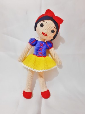 Oyuncak Park Pamuk Prenses Bebek Amigurumi Organik Oyuncak