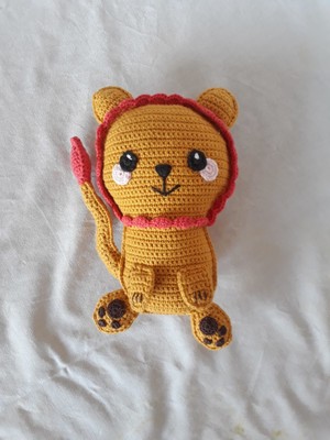 Oyuncak Park Ragdol Aslan Amigurumi Organik Oyuncak