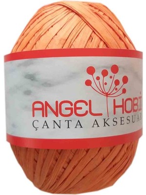 Angel Çanta Akssesuar Bobin Rafya 150 gr Turuncu No:1