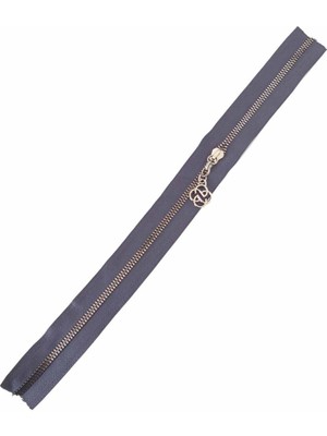 Angel Çanta Akssesuar Başlıklı Fermuar 30 cm Gümüş Metal Gri