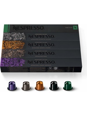 Nespresso Ispirizione Italia Serisi 5li Set; Rıstretto , Genova Lıvanto, Roma, Arpeggıo,caprıccıo