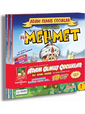 Adam Olmuş Çocuklar Ilk Adım Serisi 10 Kitap