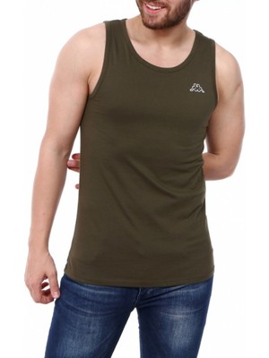 Kappa Erkek Kolsuz T-Shirt Gatan Haki