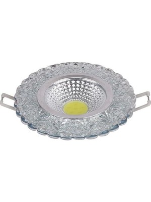 Atlantis Kristal 6W  Cob LED Downlıght Armatür Beyaz Atlantis