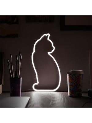 Mustard Cat LED Işık