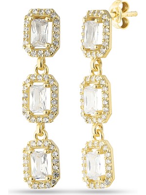 Glorria Gümüş Baget Küpe