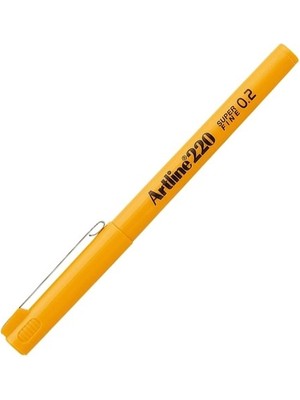 Artline 220 N 0.2 mm Sarı Keçeli Kalem 1 Adet Ergonomik Uç ve Hızlı Kuruyan Mürekkep