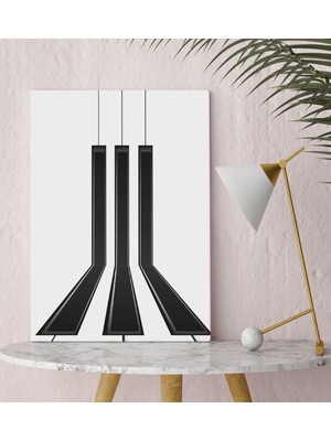 Bk Gift Piyano Tuşları Tasarımlı Kanvas Tablo 30 x 50 Cmcm-1