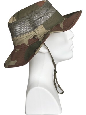 Flaş Tactical Flaş Kamuflaj Desen Yazlık Katlanabilir Safari Fötr Şapka