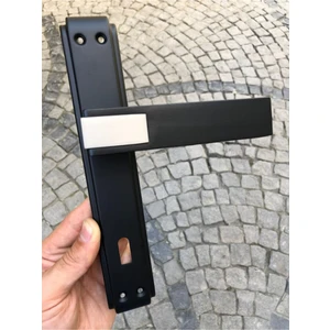 Sofuoğlu Lüx Asude Aynalı Kapı Kolu ( Oda ) Mat Siyah - Mat Saten