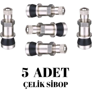 Beyaz Pazar Çelik Sibop Tk. 5ADET Binek ve Hafif Ticari Araçlar Içindir Iğneli Çelik Sibop