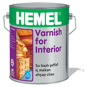 Hemel Varnish For Interior-Su Bazlı Iç Mekân Vernik - 2,5 Lt
