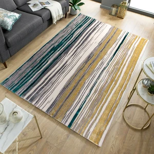 Halı Elit HE623 Gold / Yeşil 80X150 cm Modern Dokuma Halı