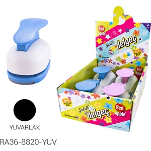 Red Apple  Şekilli Mega Boy Delgeç Yuvarlak 5 cm