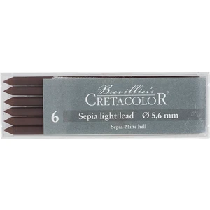 Cretacolor Portmin Uç Sepia Light - 5,6 mm - 6'lı