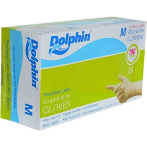 Pudralı Beyaz Eldiven Latex Eldiveni Orta Boy (M) 100 Lü Paket