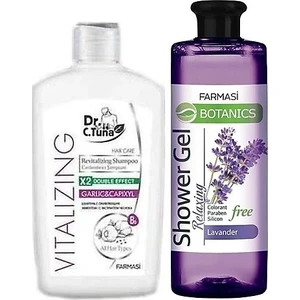 Dr. C. Tuna Sarımsaklı Şampuan 500 ml + Lavantalı Duş Jeli 500 ml