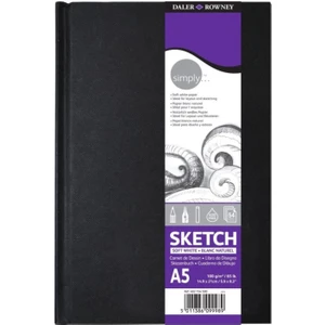 Daler Rowney Simply Sketchbook Sert Kapak Eskiz Çizim Defteri 100 Gr. A5 54 Sayfa