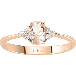 Pırlanta ve Oval Morganite Taşlı Saga Yüzük 0417R0273