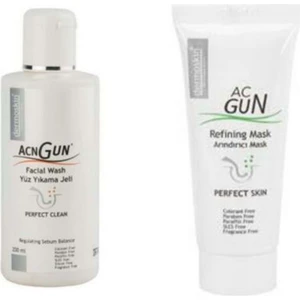 Acgun Yüz Yıkama Jeli 200 ml + Dermoskin Acgun Arındırıcı Mask 30 ml