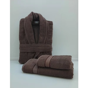 Seray Collectıon   Pamuk BORNOZ/50X90/70X140 Set 3 Parça
