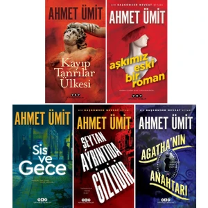 Kayıp Tanrılar Ülkesi - Aşkımız Eski Bir Roman - Sis ve Gece - Şeytan Ayrıntıda Gizlidir - Agatha'nın Anahtarı - 5 Kitap - Ahmet Ümit