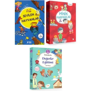 Sevilen Hayvanlar - Minik Parmaklar - Değeler Eğitimi 1. Sınıf Hikaye Kitapları 30 Kitap Set