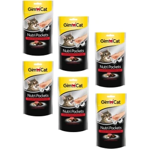 Nutri Pockets Anti-Hairball Kedi Ödülü Biftek Malt 60 gr x 6