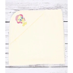 Tweety Lisans Nakışlı Bambu Bebek Pelerini Beyaz 80X80