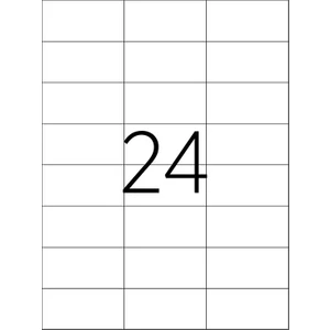 Jokey Kırtasiye 5 TABAKA  A4 Laser Etiket Beyaz 70 x 37,125 mm