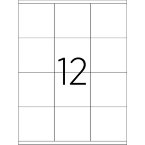 Jokey Kırtasiye 5 TABAKA A4 Laser Etiket Beyaz 105 x 48 mm