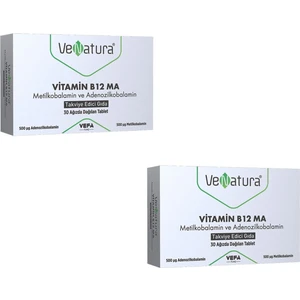 Vitamin B12 Ma Metilkobalamin ve Adenozilkobalamin Takviye Edici Gıda 2 Adet