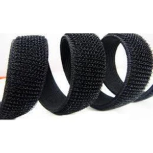 Kablo Düzenleyici Cırt Cırtlı Bant, 1 Metre, 15MM x 2.6mm, Siyah Renk